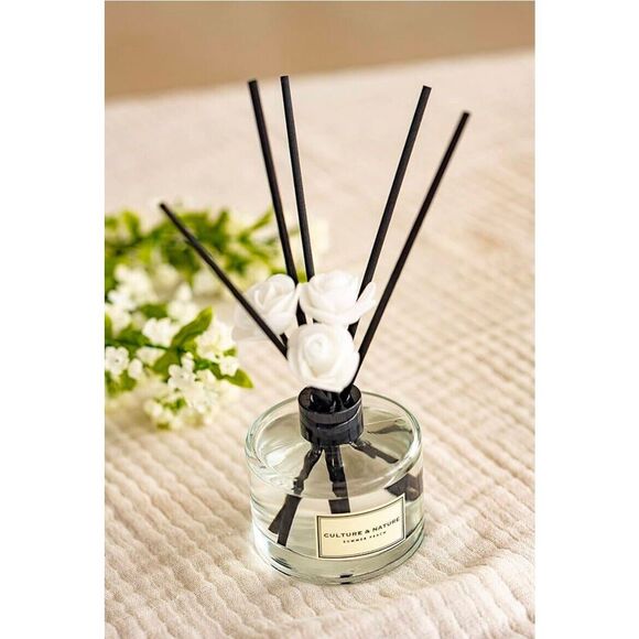 CULTURE & NATURE Reed Diffuser 6.7oz (200ml) Clean Cotton Scented Diffuser - Picture 3 of 4